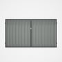 Good Neighbour® Superdek® Double Gate Standard .32 BMT 1.8m High Sheet: Gull Grey, Frame: Granite