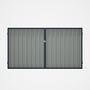 Good Neighbour® Superdek® Double Gate Standard .32 BMT 1.8m High Sheet: Gull Grey, Frame: Mountain B
