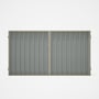 Good Neighbour® Superdek® Double Gate Standard .32 BMT 1.8m High Sheet: Gull Grey, Frame: Merino