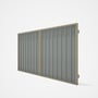 Good Neighbour® Superdek® Double Gate Standard .32 BMT 1.8m High Sheet: Gull Grey, Frame: Merino