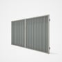 Good Neighbour® Superdek® Double Gate Standard .32 BMT 1.8m High Sheet: Gull Grey, Frame: Off White
