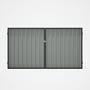 Good Neighbour® Superdek® Double Gate Standard .32 BMT 1.8m High Sheet: Gull Grey, Frame: Slate Grey