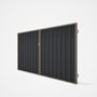 Good Neighbour® Superdek® Double Gate Standard .32 BMT 1.8m High Sheet: Granite, Frame: Beige