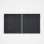 Good Neighbour® Superdek® Double Gate Standard .32 BMT 1.8m High Sheet: Granite, Frame: Birch