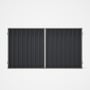 Good Neighbour® Superdek® Double Gate Standard .32 BMT 1.8m High Sheet: Granite, Frame: Gull Grey