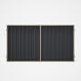 Good Neighbour® Superdek® Double Gate Standard .32 BMT 1.8m High Sheet: Granite, Frame: Merino