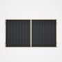 Good Neighbour® Superdek® Double Gate Standard .32 BMT 1.8m High Sheet: Granite, Frame: Primrose