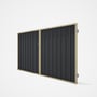 Good Neighbour® Superdek® Double Gate Standard .32 BMT 1.8m High Sheet: Granite, Frame: Primrose