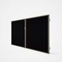Good Neighbour® Superdek® Double Gate Standard .32 BMT 1.8m High Sheet: Gun Metal Grey, Frame: Beige