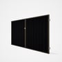 Good Neighbour® Superdek® Double Gate Standard .32 BMT 1.8m High Sheet: Gun Metal Grey, Frame: Banya