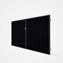 Good Neighbour® Superdek® Double Gate Standard .32 BMT 1.8m High Sheet: Gun Metal Grey, Frame: Ebony