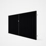 Good Neighbour® Superdek® Double Gate Standard .32 BMT 1.8m High Sheet: Gun Metal Grey, Frame: Slate