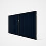 Good Neighbour® Superdek® Double Gate Standard .32 BMT 1.8m High Sheet: Mountain Blue, Frame: Slate 