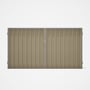 Good Neighbour® Superdek® Double Gate Standard .32 BMT 1.8m High Sheet: Merino, Frame: Birch