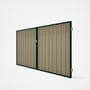 Good Neighbour® Superdek® Double Gate Standard .32 BMT 1.8m High Sheet: Merino, Frame: Caulfield Gre