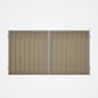Good Neighbour® Superdek® Double Gate Standard .32 BMT 1.8m High Sheet: Merino, Frame: Gull Grey