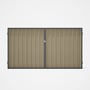Good Neighbour® Superdek® Double Gate Standard .32 BMT 1.8m High Sheet: Merino, Frame: Granite