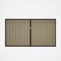 Good Neighbour® Superdek® Double Gate Standard .32 BMT 1.8m High Sheet: Merino, Frame: Gun Metal Gre