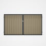 Good Neighbour® Superdek® Double Gate Standard .32 BMT 1.8m High Sheet: Merino, Frame: Mountain Blue