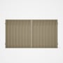 Good Neighbour® Superdek® Double Gate Standard .32 BMT 1.8m High Sheet: Merino, Frame: Merino