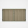 Good Neighbour® Superdek® Double Gate Standard .32 BMT 1.8m High Sheet: Merino, Frame: Mist Green