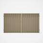 Good Neighbour® Superdek® Double Gate Standard .32 BMT 1.8m High Sheet: Merino, Frame: Moss Vale San