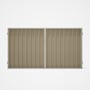 Good Neighbour® Superdek® Double Gate Standard .32 BMT 1.8m High Sheet: Merino, Frame: Off White