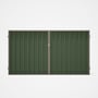 Good Neighbour® Superdek® Double Gate Standard .32 BMT 1.8m High Sheet: Mist Green, Frame: Beige