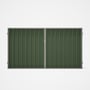 Good Neighbour® Superdek® Double Gate Standard .32 BMT 1.8m High Sheet: Mist Green, Frame: Birch