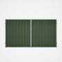 Good Neighbour® Superdek® Double Gate Standard .32 BMT 1.8m High Sheet: Mist Green, Frame: Gull Grey