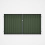 Good Neighbour® Superdek® Double Gate Standard .32 BMT 1.8m High Sheet: Mist Green, Frame: Granite