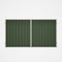 Good Neighbour® Superdek® Double Gate Standard .32 BMT 1.8m High Sheet: Mist Green, Frame: Off White