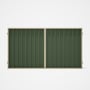 Good Neighbour® Superdek® Double Gate Standard .32 BMT 1.8m High Sheet: Mist Green, Frame: Primrose