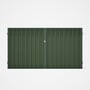 Good Neighbour® Superdek® Double Gate Standard .32 BMT 1.8m High Sheet: Mist Green, Frame: Rivergum