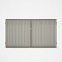 Good Neighbour® Superdek® Double Gate Standard .32 BMT 1.8m High Sheet: Off White, Frame: Beige