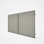 Good Neighbour® Superdek® Double Gate Standard .32 BMT 1.8m High Sheet: Off White, Frame: Birch