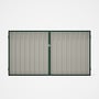 Good Neighbour® Superdek® Double Gate Standard .32 BMT 1.8m High Sheet: Off White, Frame: Caulfield 