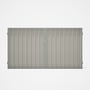 Good Neighbour® Superdek® Double Gate Standard .32 BMT 1.8m High Sheet: Off White, Frame: Gull Grey
