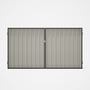 Good Neighbour® Superdek® Double Gate Standard .32 BMT 1.8m High Sheet: Off White, Frame: Granite