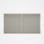Good Neighbour® Superdek® Double Gate Standard .32 BMT 1.8m High Sheet: Off White, Frame: Off White