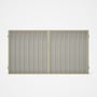 Good Neighbour® Superdek® Double Gate Standard .32 BMT 1.8m High Sheet: Off White, Frame: Primrose