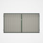 Good Neighbour® Superdek® Double Gate Standard .32 BMT 1.8m High Sheet: Off White, Frame: Rivergum