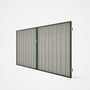 Good Neighbour® Superdek® Double Gate Standard .32 BMT 1.8m High Sheet: Off White, Frame: Rivergum