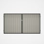 Good Neighbour® Superdek® Double Gate Standard .32 BMT 1.8m High Sheet: Off White, Frame: Slate Grey