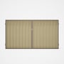 Good Neighbour® Superdek® Double Gate Standard .32 BMT 1.8m High Sheet: Primrose, Frame: Beige