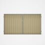 Good Neighbour® Superdek® Double Gate Standard .32 BMT 1.8m High Sheet: Primrose, Frame: Birch