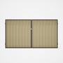 Good Neighbour® Superdek® Double Gate Standard .32 BMT 1.8m High Sheet: Primrose, Frame: Banyan Brow