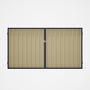 Good Neighbour® Superdek® Double Gate Standard .32 BMT 1.8m High Sheet: Primrose, Frame: Dark Stone