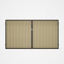 Good Neighbour® Superdek® Double Gate Standard .32 BMT 1.8m High Sheet: Primrose, Frame: Ebony