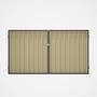 Good Neighbour® Superdek® Double Gate Standard .32 BMT 1.8m High Sheet: Primrose, Frame: Granite